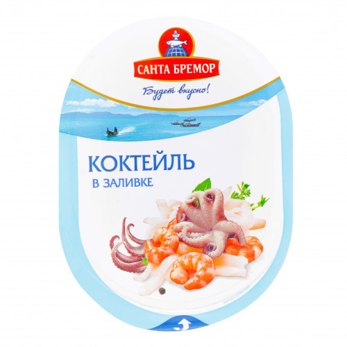 Коктейль із морепродуктів в заливці Санта Бремор лоток 180г