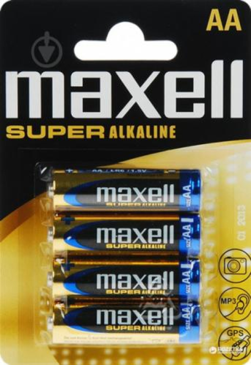 Лужна батарейка Maxell Super Alkaline AA/LR6 4шт/уп blister