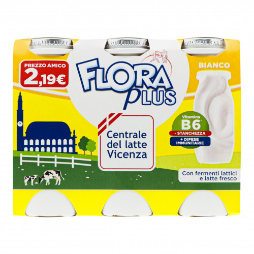 Продукт кисломолочний з пробіотиками Flora Plus к/у 6х100г